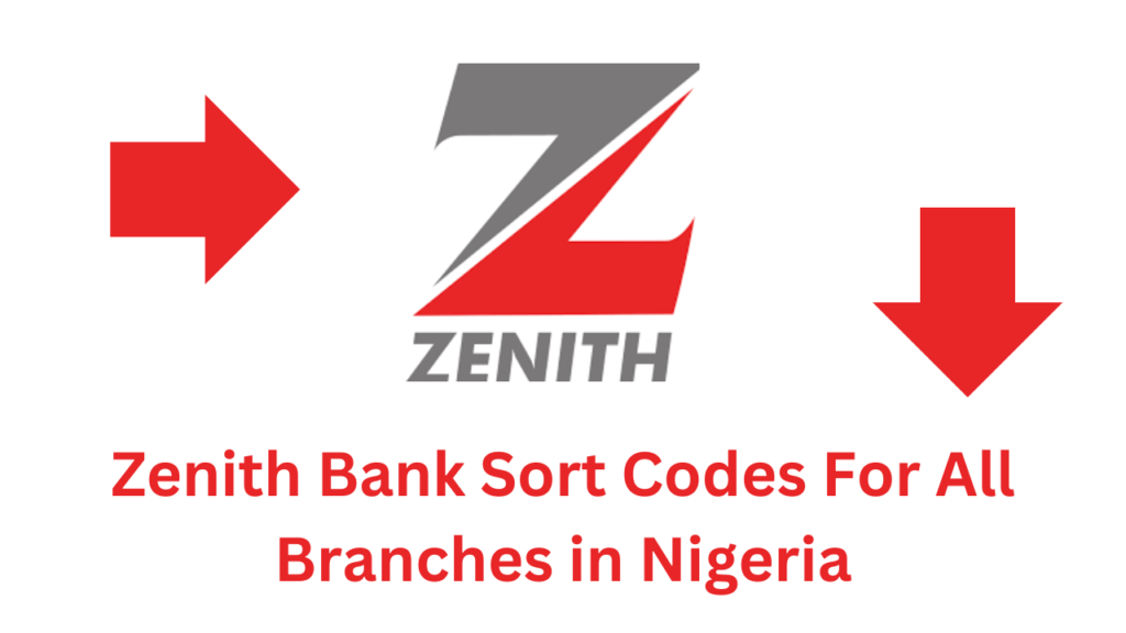 List of Zenith Bank Sort Codes For All Branches in Nigeria