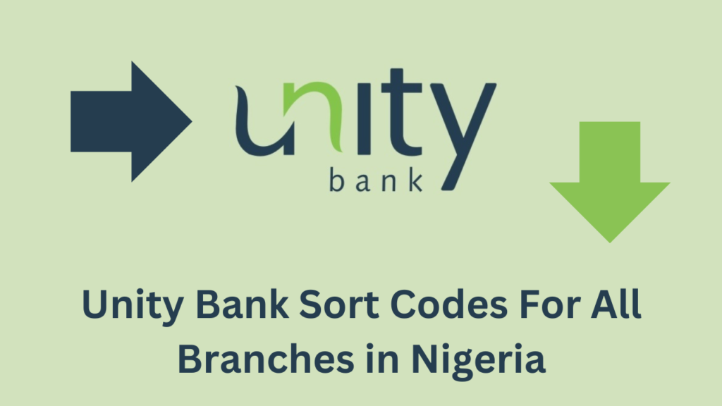 List of Unity Bank Sort Codes For All Branches in Nigeria